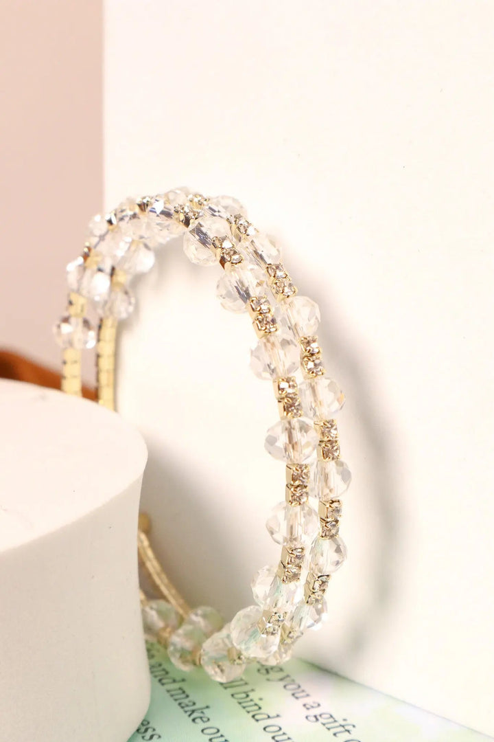 Lucky Pearls Cuff Bracelet - Gold - Salty Accessories