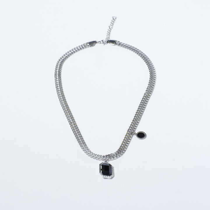 Luna Lithos Black Stone Necklace