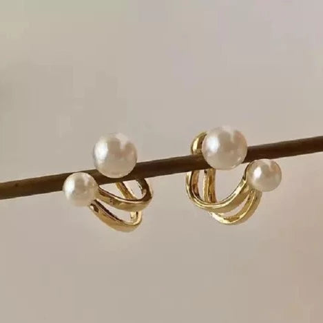 Luna Pearl Drop Earrings Salty