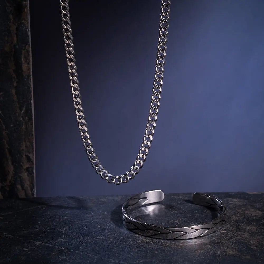 Lunar Forge Mens Chain & Bracelet Set | Salty