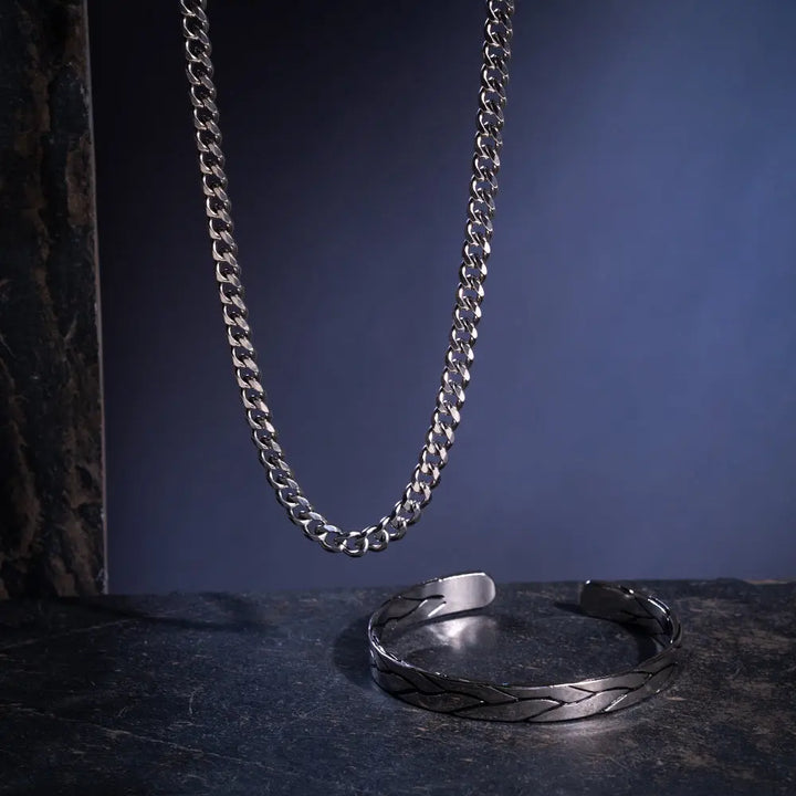 Lunar Forge Mens Chain & Bracelet Set | Salty