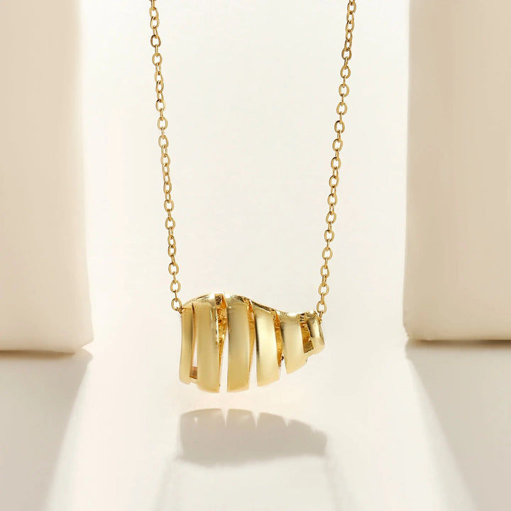 Lustrous Golden Necklace - Salty Accessories