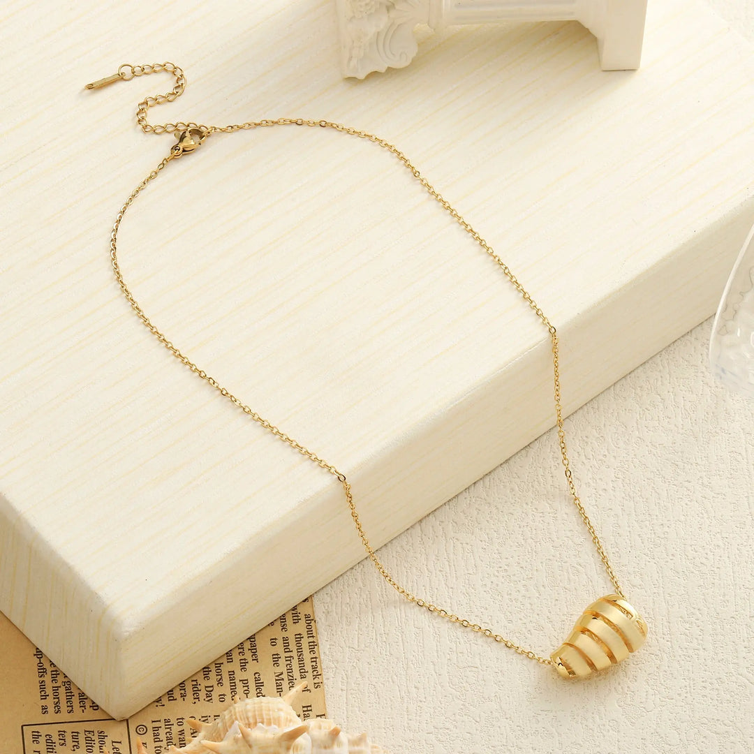 Lustrous Golden Necklace - Salty Accessories