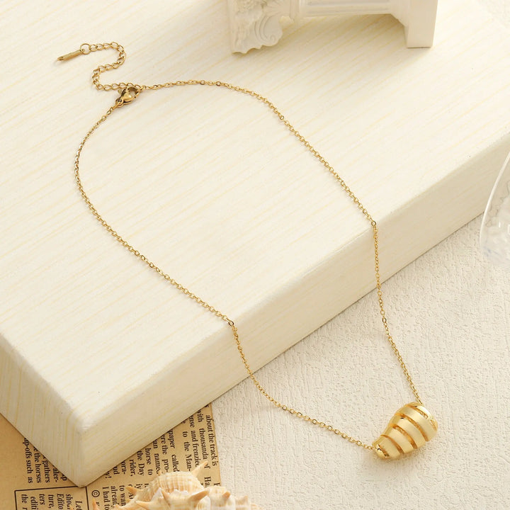 Lustrous Golden Necklace - Salty Accessories