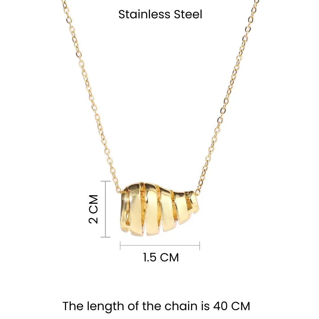 Lustrous Golden Necklace - Salty Accessories