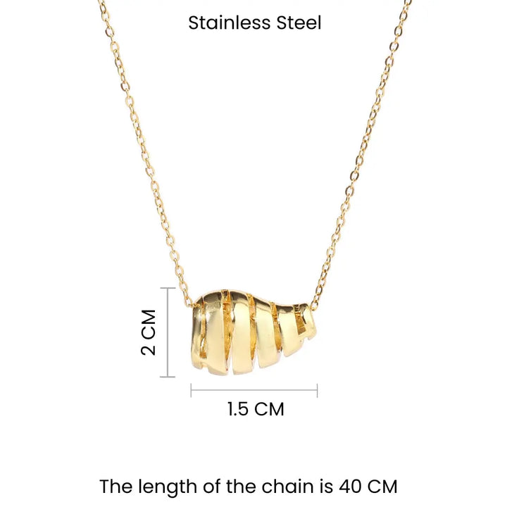 Lustrous Golden Necklace - Salty Accessories
