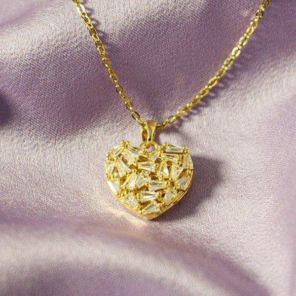 Lustrous Love Charm Necklace
