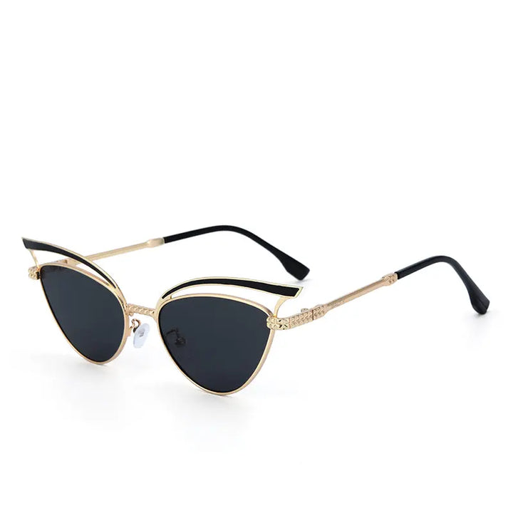 Luxe Arc Cat-Eye Shades – Black | Salty