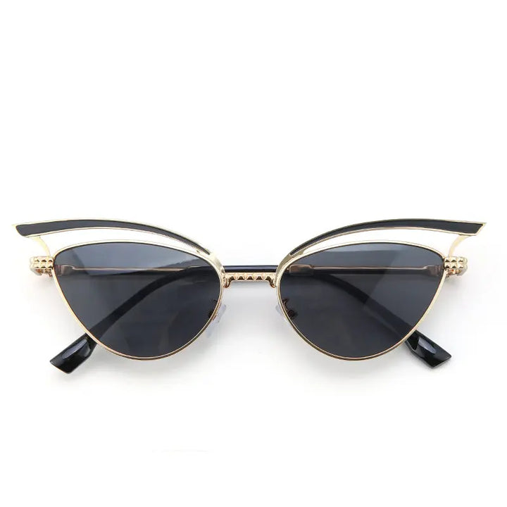 Luxe Arc Cat-Eye Shades – Black | Salty
