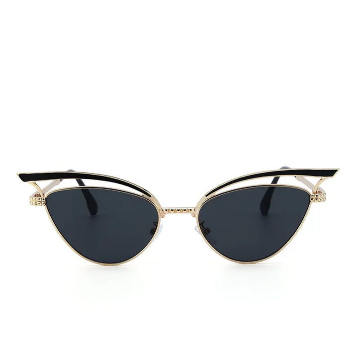 Luxe Arc Cat-Eye Shades – Black | Salty