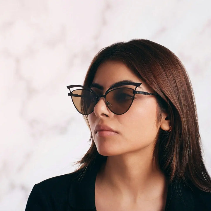 Luxe Arc Cat-Eye Shades – Brown | Salty