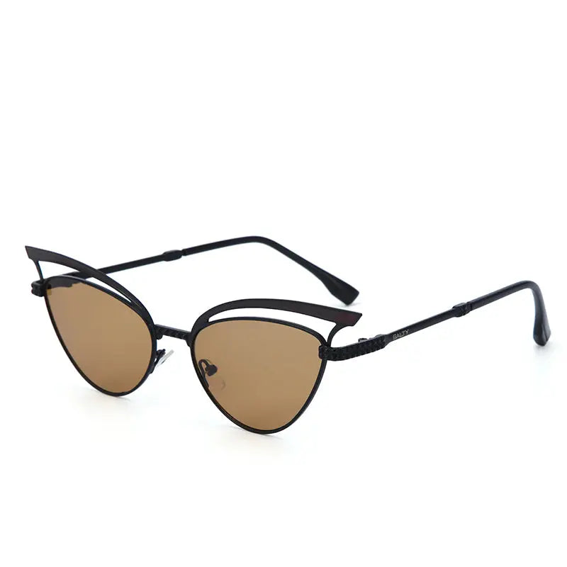 Luxe Arc Cat-Eye Shades – Brown | Salty