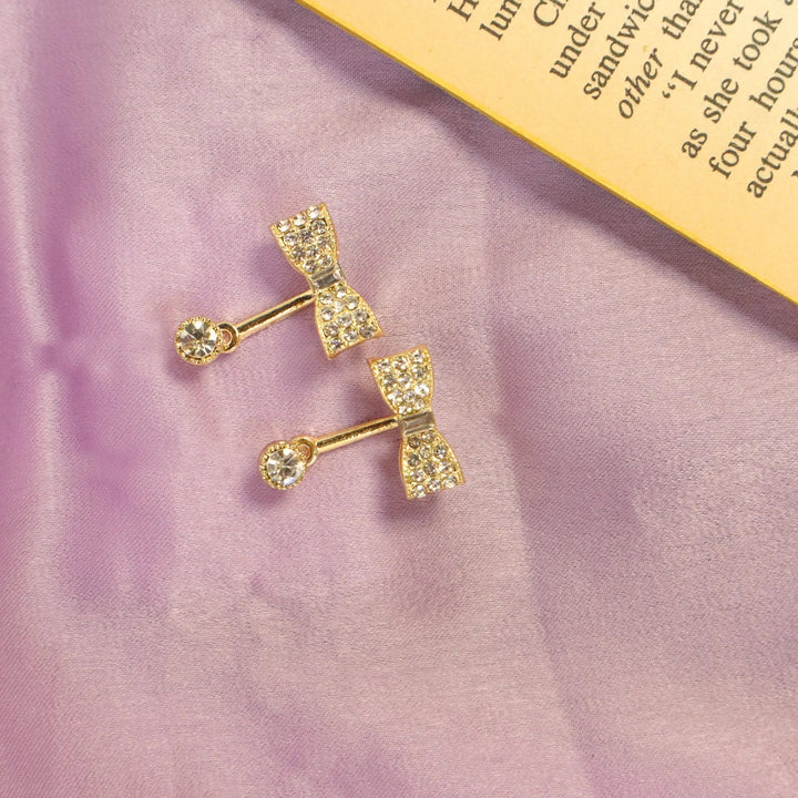 Luxurious Gold Tie Earrings - Salty Accessories
