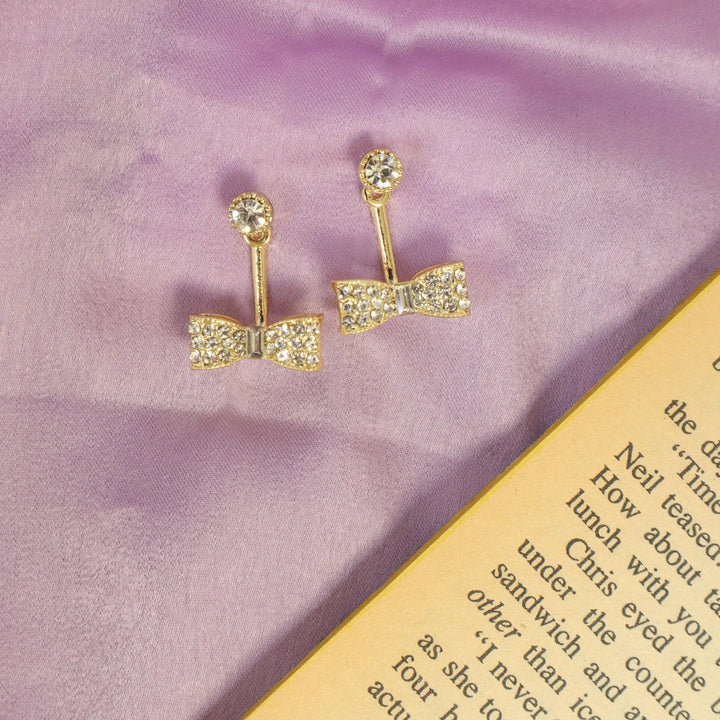 Luxurious Gold Tie Earrings - Salty Accessories