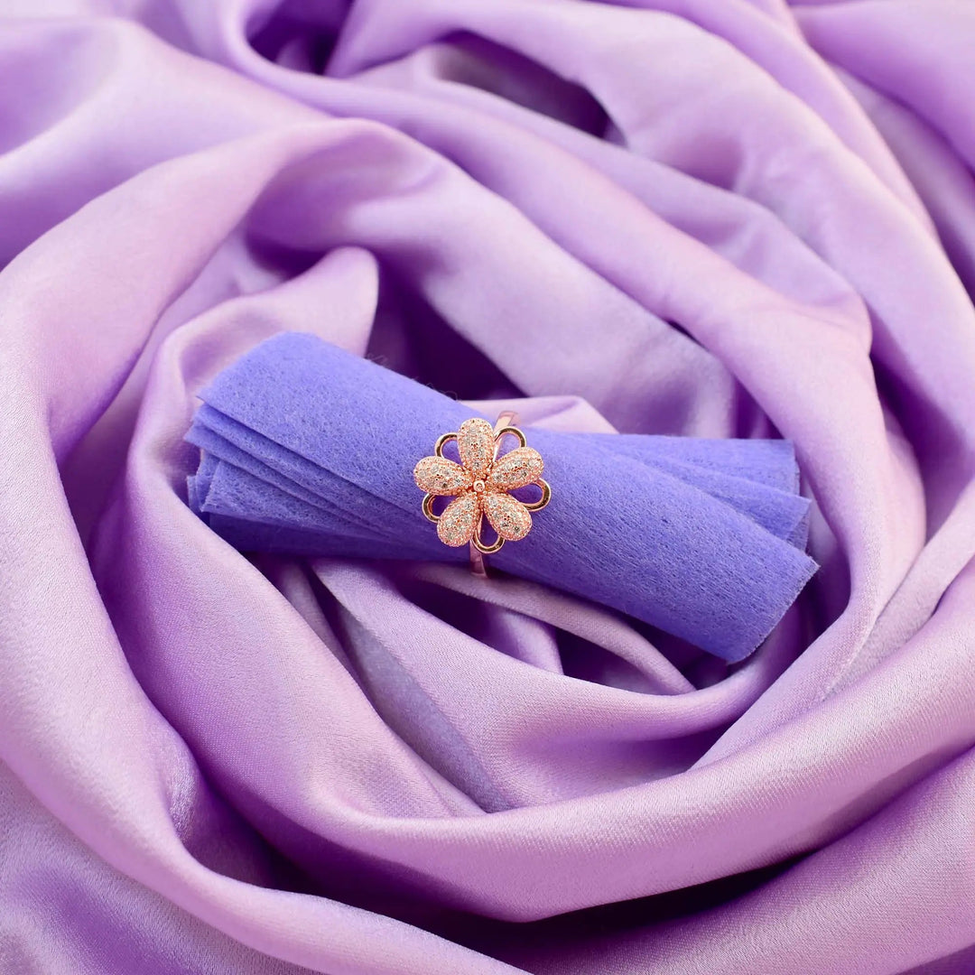 Cherry Blossom Spinner Ring - Salty Accessories