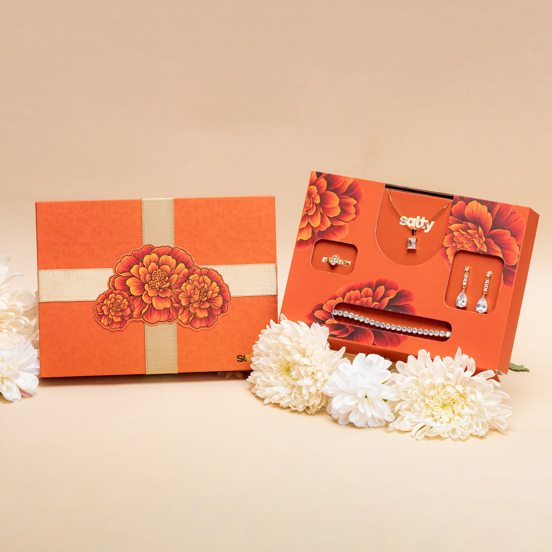 Premium Marigold Magic Rakhi Gift Box for Sister