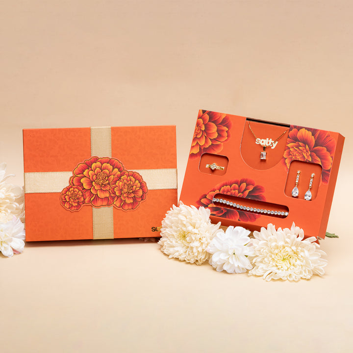 Premium Marigold Magic Rakhi Gift Box for Sister