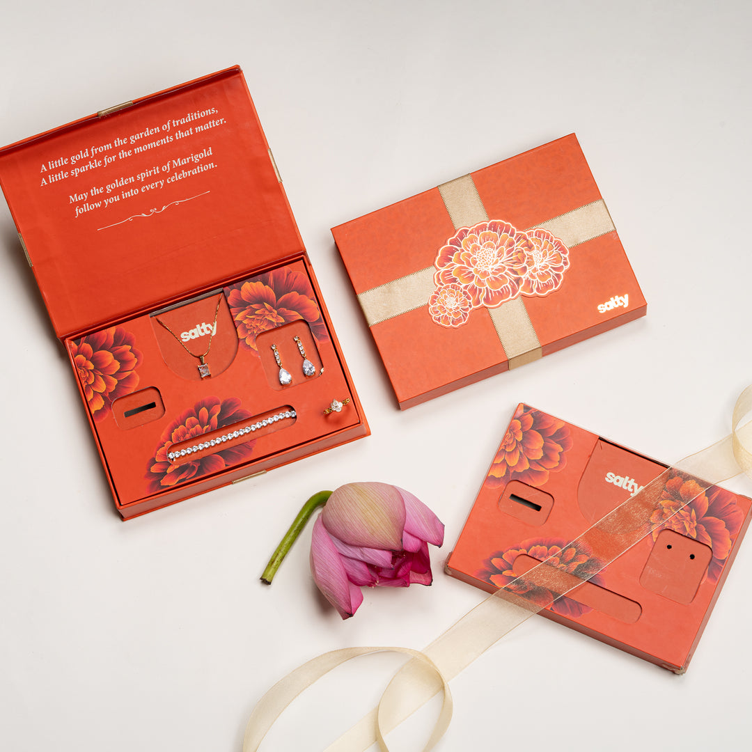 Premium Marigold Magic Rakhi Gift Box for Sister