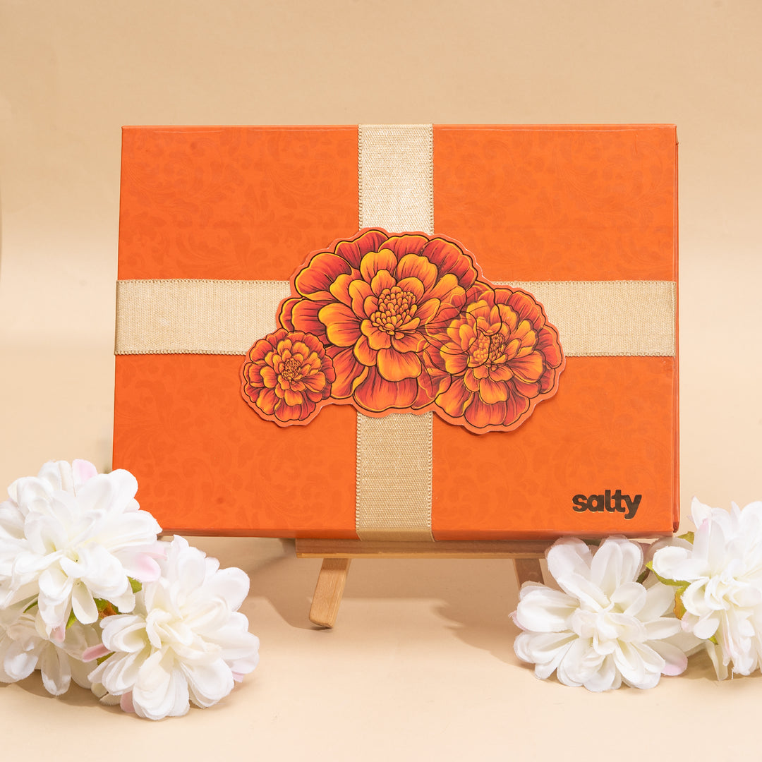 Premium Marigold Magic Rakhi Gift Box for Sister