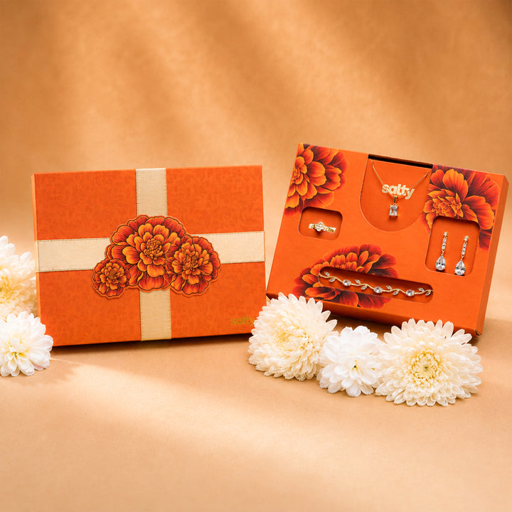 Premium Marigold Magic Rakhi Gift Box for Sister