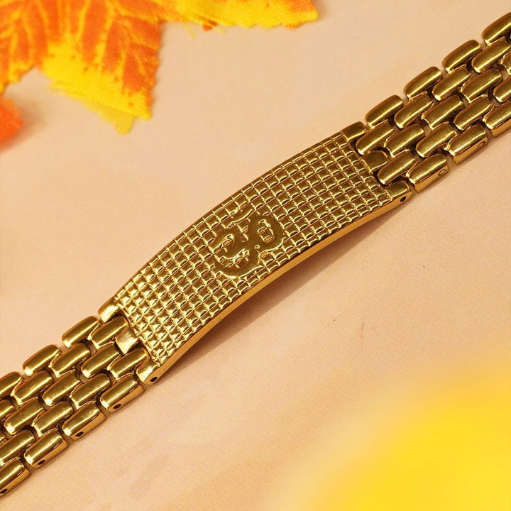 Om Aura Gold-Link Bracelet