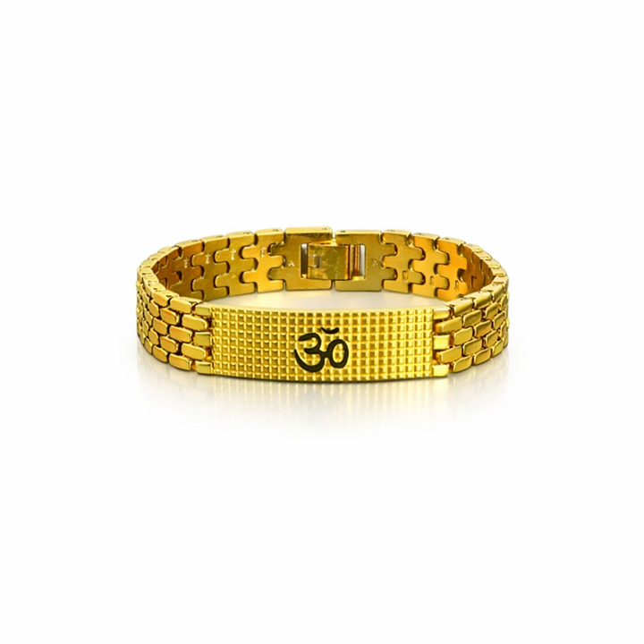 Om Aura Gold-Link Bracelet