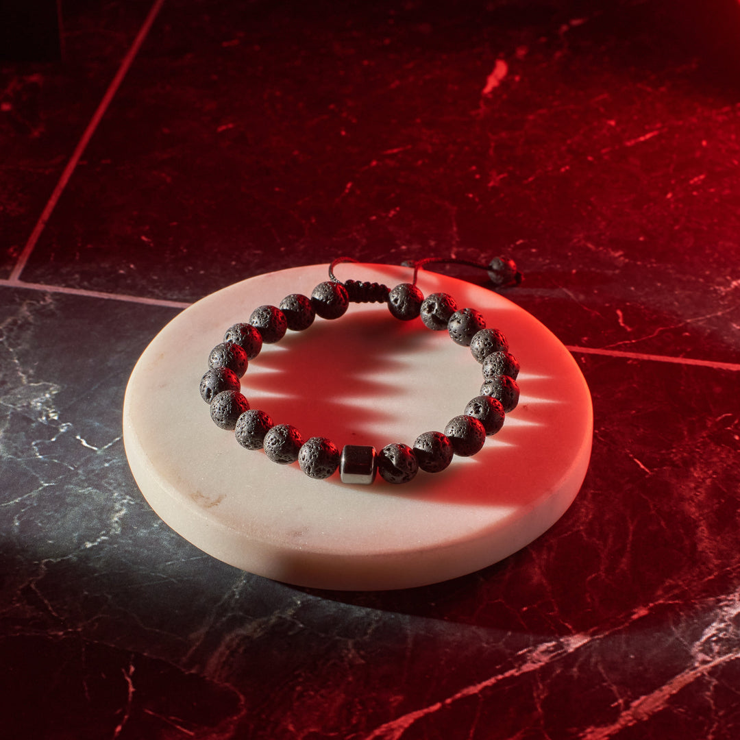 Presidential Beaded Black Bracelet - Salty Accessories