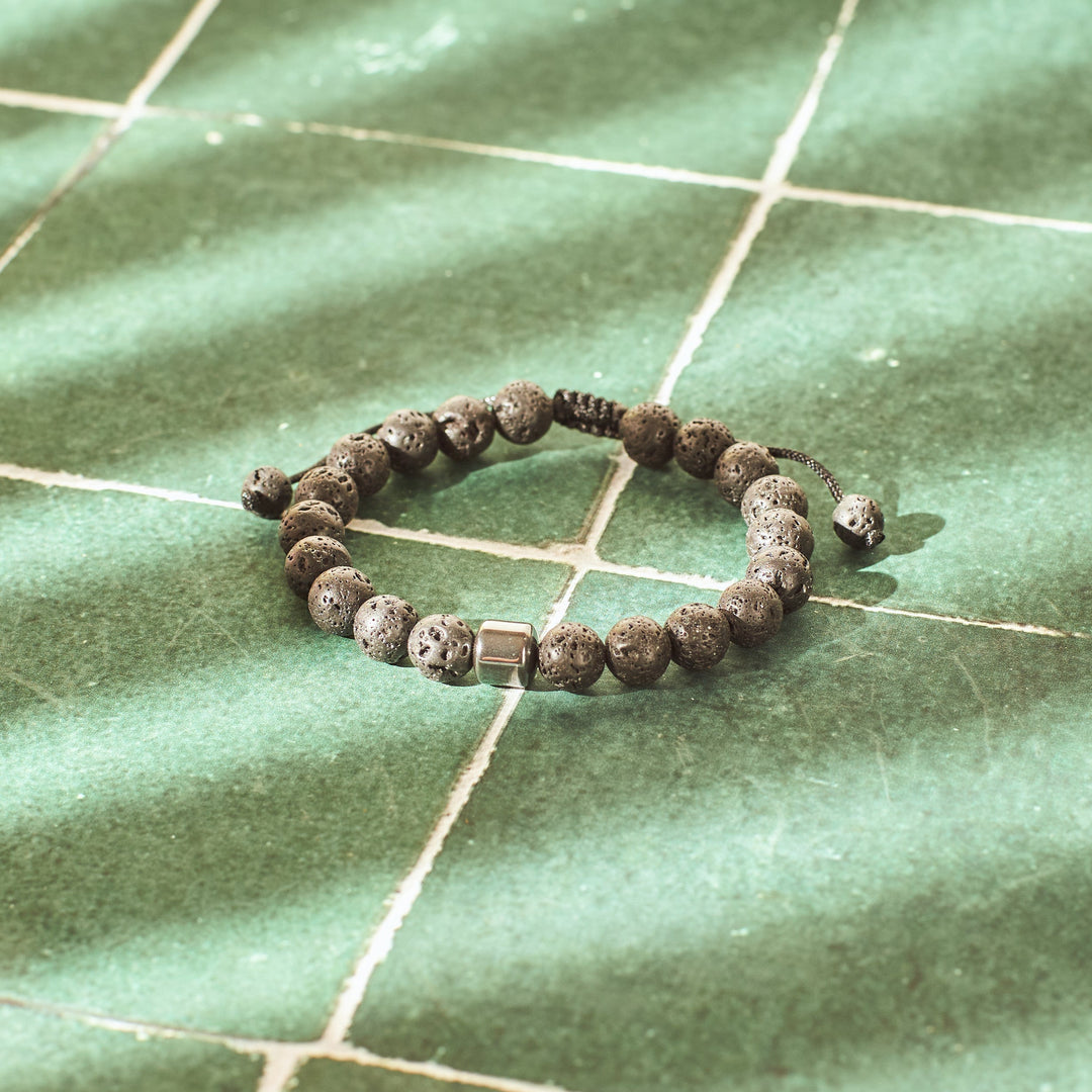 Presidential Beaded Black Bracelet - Salty Accessories