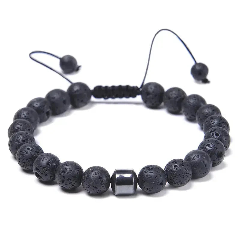 Presidential Beaded Black Bracelet - Salty Accessories