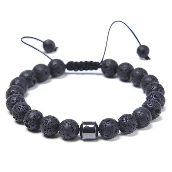 Presidential Beaded Black Bracelet - Salty Accessories