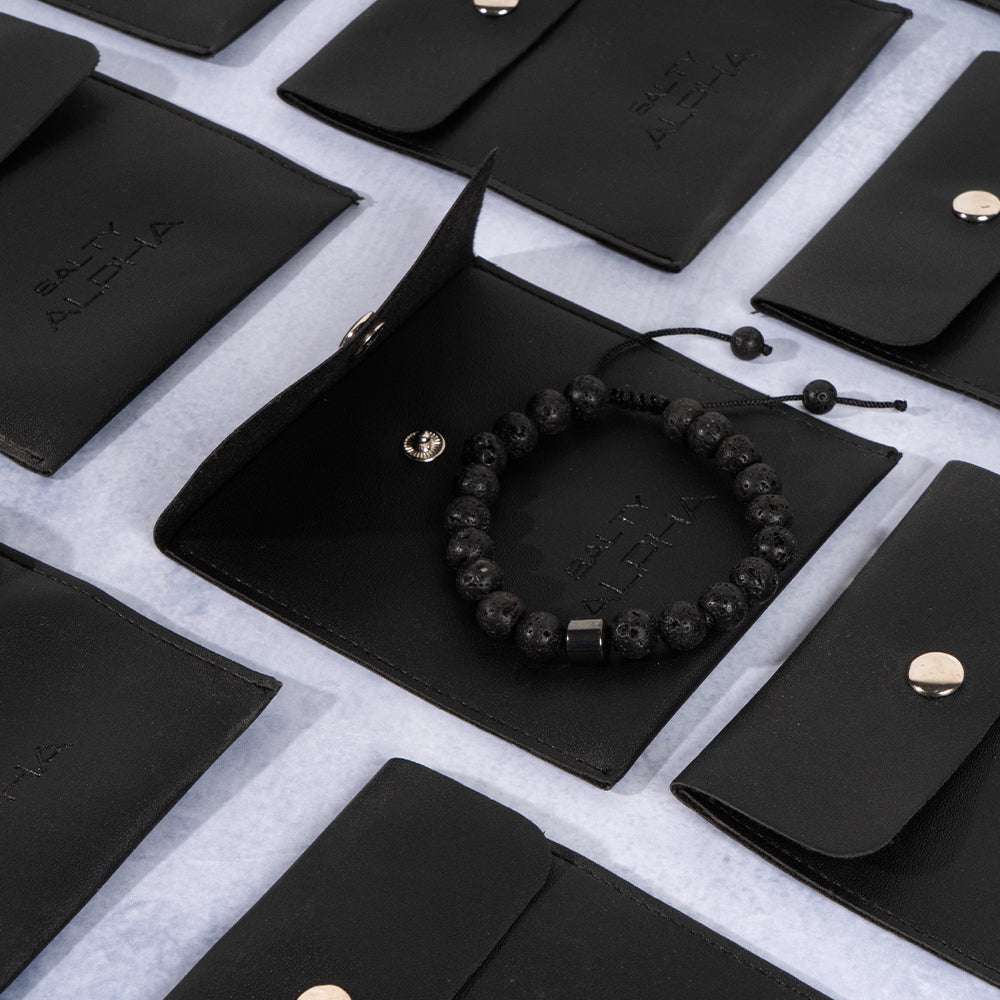 Presidential Beaded Black Bracelet