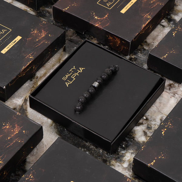 Presidential Beaded Black Bracelet