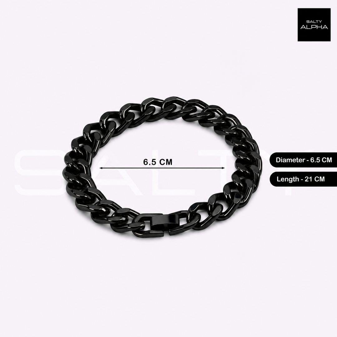 Hades Classic Black Thick Bracelet