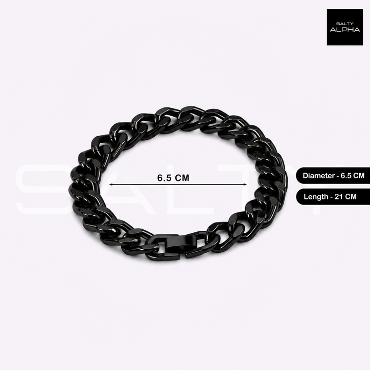 Hades Classic Black Thick Bracelet
