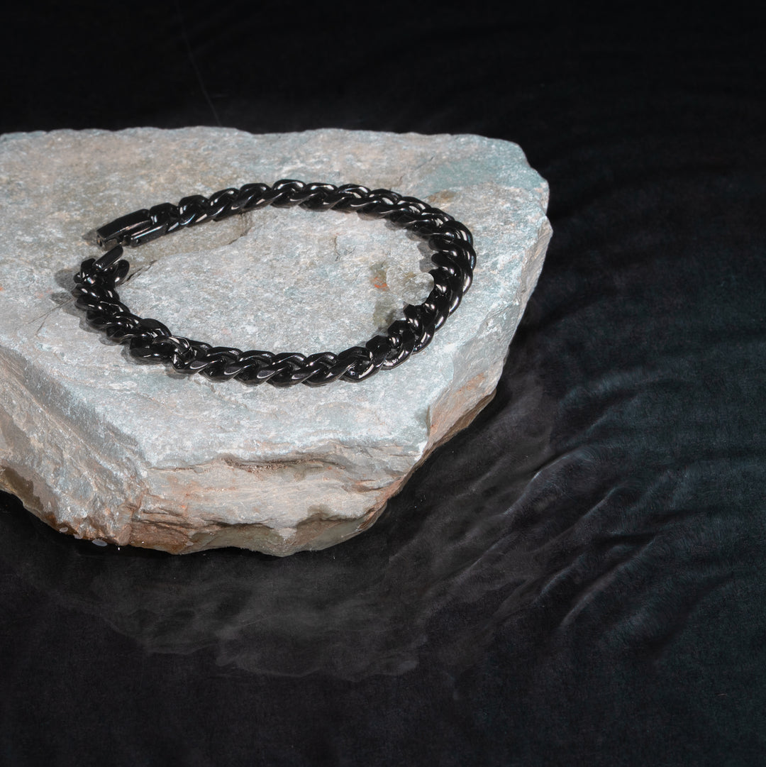 Hades Classic Black Thick Bracelet