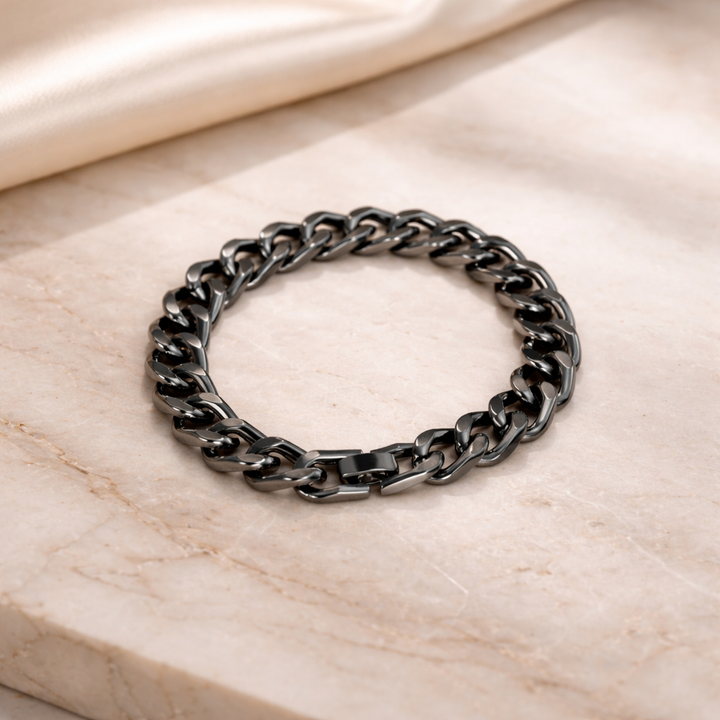 Hades Classic Black Thick Bracelet - Salty Accessories