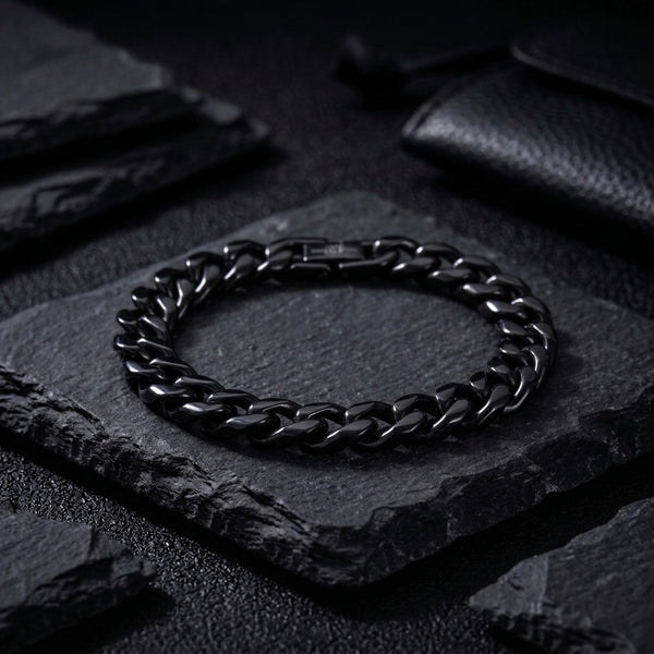 Hades Classic Black Thick Bracelet
