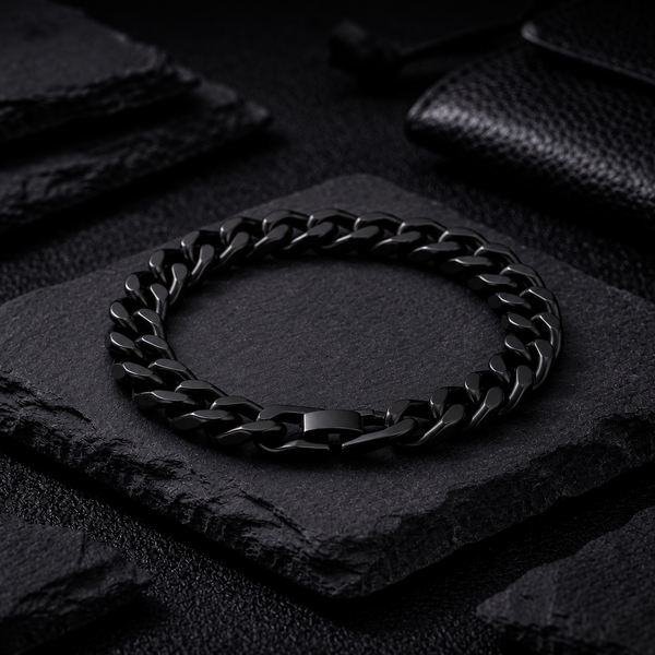 Hades Classic Black Thick Bracelet