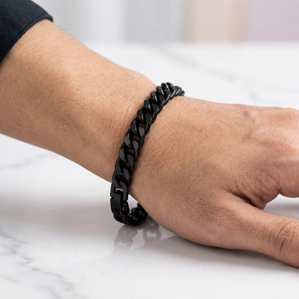 Hades Classic Black Thick Bracelet