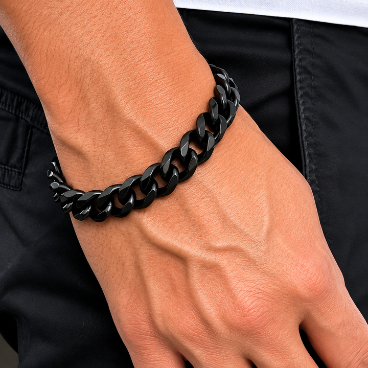 Hades Classic Black Thick Bracelet