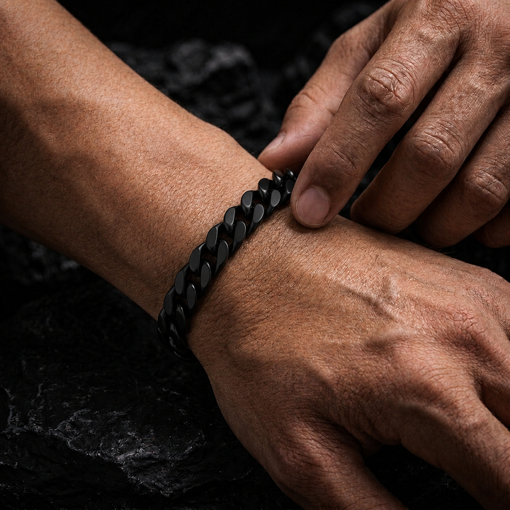 Hades Classic Black Thick Bracelet