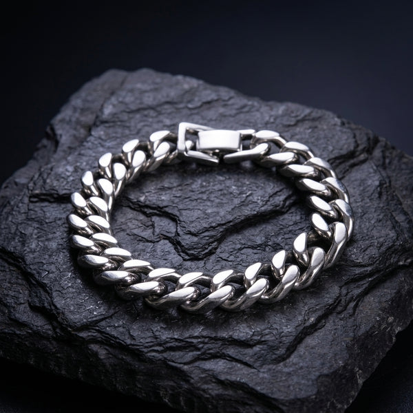 Hades Classic Silver Thick Bracelet