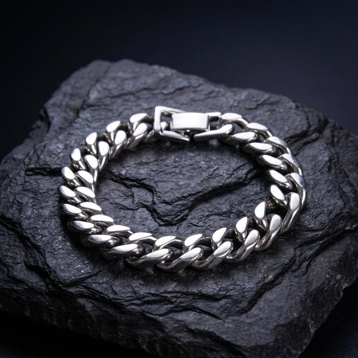 Hades Classic Silver Thick Bracelet