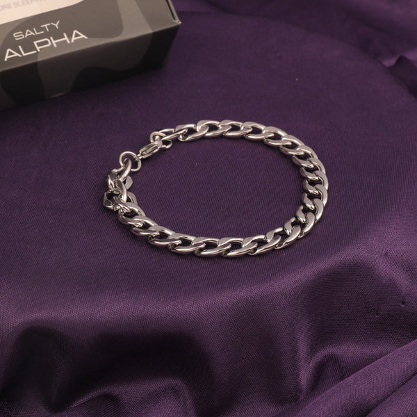 Classic Cuban Silver Bracelet