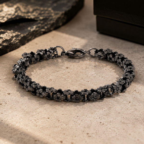 Dark Petal Cluster Bracelet