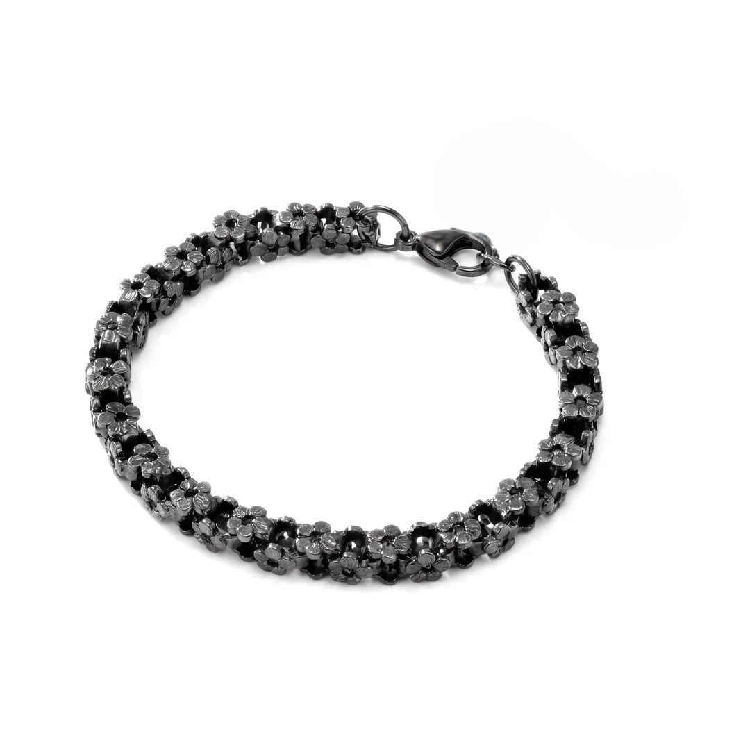 Dark Petal Cluster Bracelet