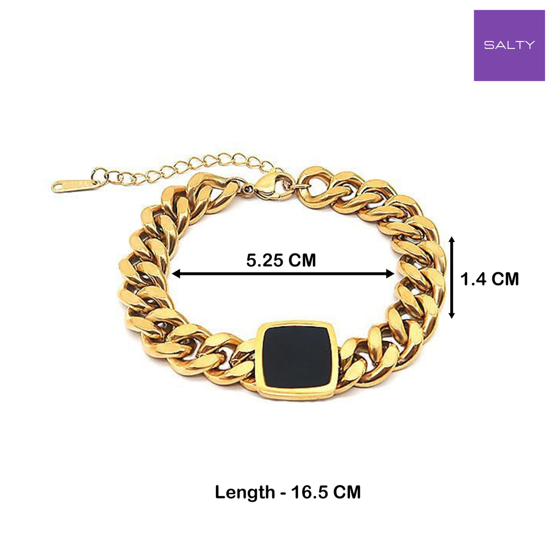 Classic Golden Black Bracelet