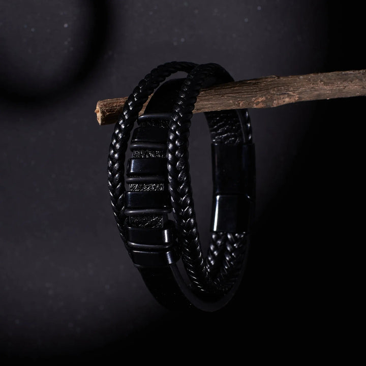 Urban Nomad Leather Band- black - Salty Accessories