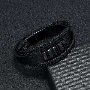 Urban Nomad Leather Band- black - Salty Accessories