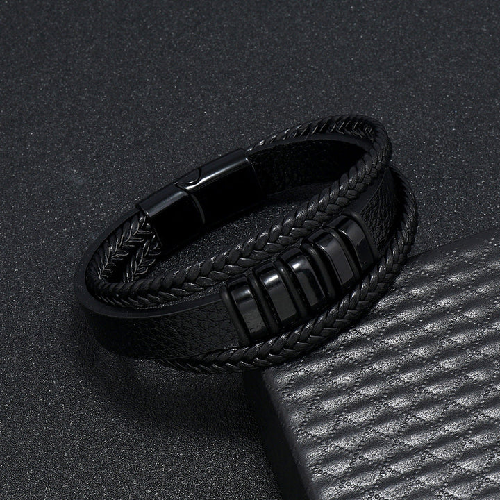 Urban Nomad Leather Band- black - Salty Accessories